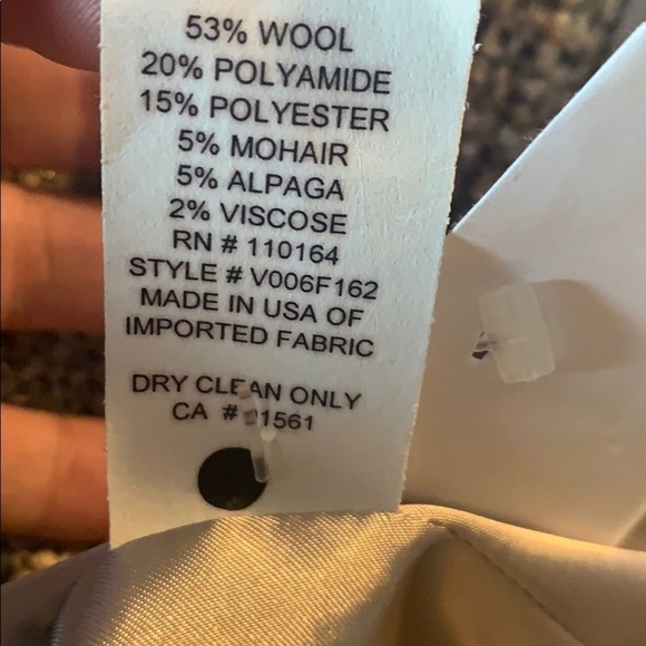 Avenue Montaigne Paris Tweed Wool Mohair Alpaga blazer jacket preppy nwot small - Picture 9 of 12